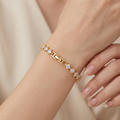 Tennisarmband mit Kristallsteine