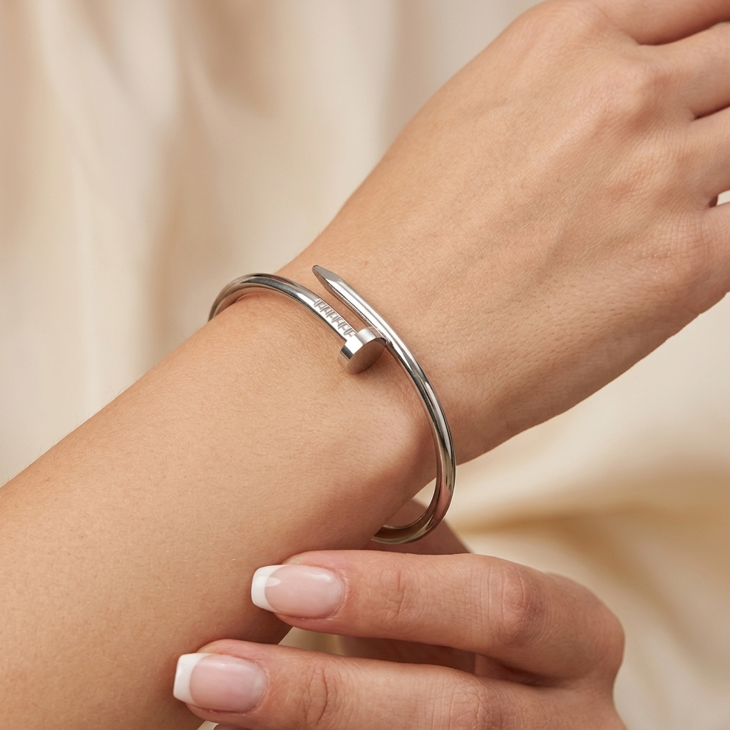 Armreif „Clou Silber