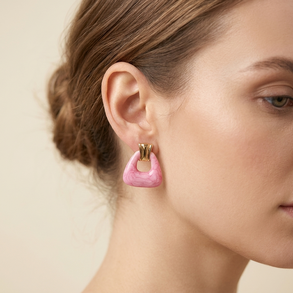 Statement-Ohrringe „Retro Barbie“