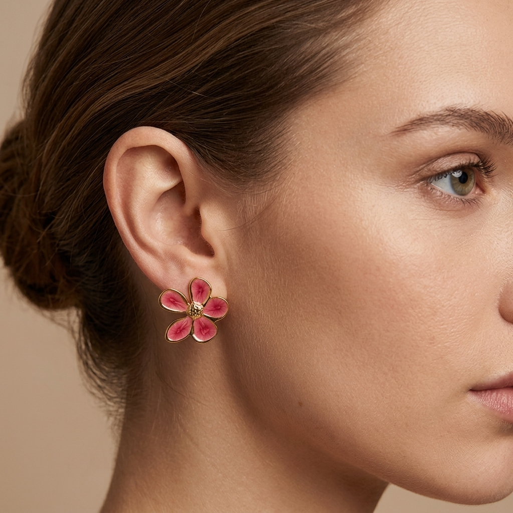 Statement-Ohrringe „Hibiscus Dream“