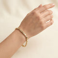 Plättchenarmband Gold
