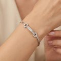 Baguette-Armband Silber
