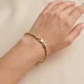 Kordelarmband Gold