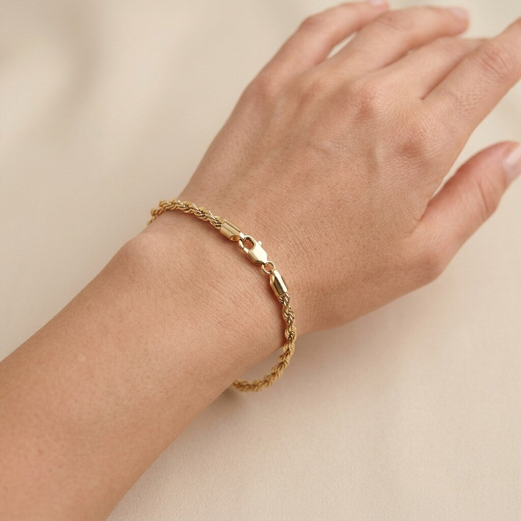 Kordelarmband Gold