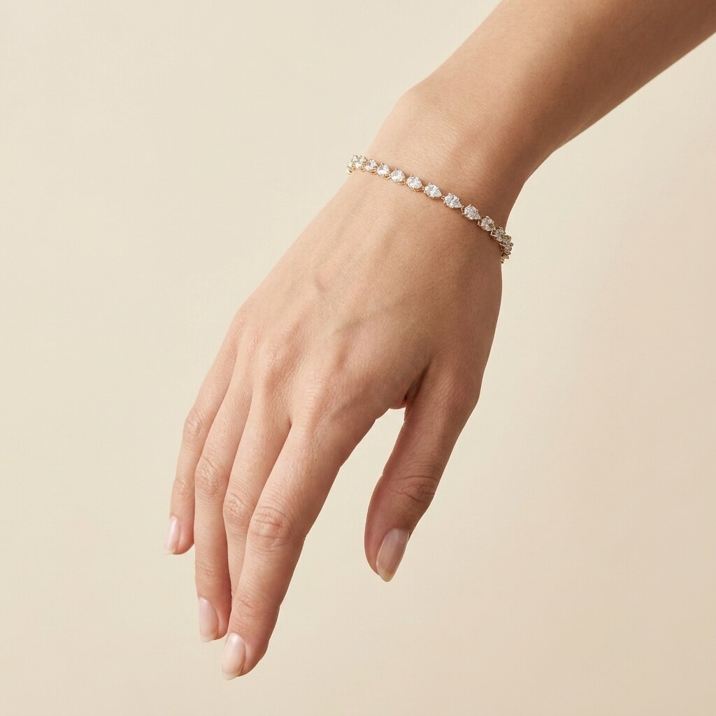 Tennisarmband Silber Klassik