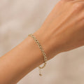 Kordelarmband Silber, breit