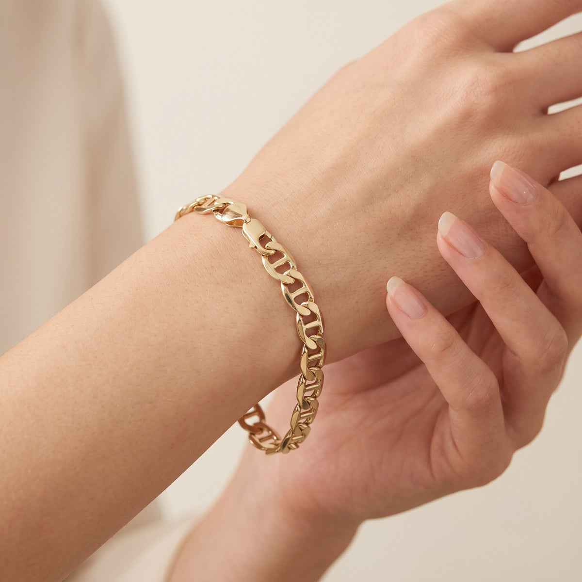 Mariner-Gliederarmband Gold