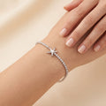 Tennisarmband Silber mit Seestern-Motiv