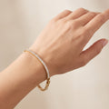 Tennisarmband Silber mit Baguette-Steinen