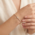 Tennisarmband Silber mit Kleeblatt-Motiv