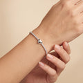 Tennisarmband Silber mit Herz-Motiv