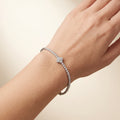 Tennisarmband Silber mit Blüte